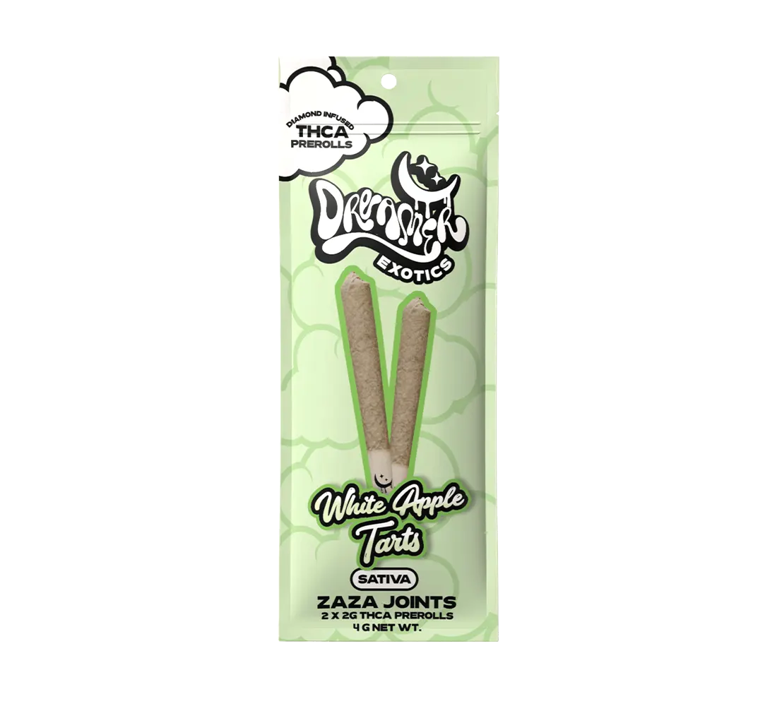 White Apple Tarts THCA Diamond Isolate Infused Pre-Roll - 2x2G Sativa